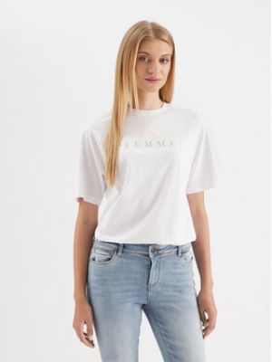 T-shirt large Selected Femme blanc