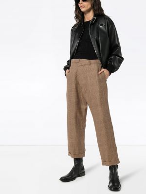 Pantalones a cuadros R13 marrón