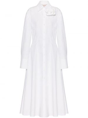 Μίντι φόρεμα Valentino Garavani λευκό