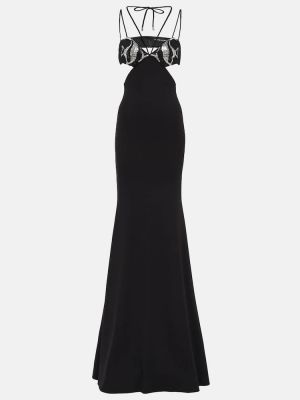 Μάξι φόρεμα David Koma μαύρο