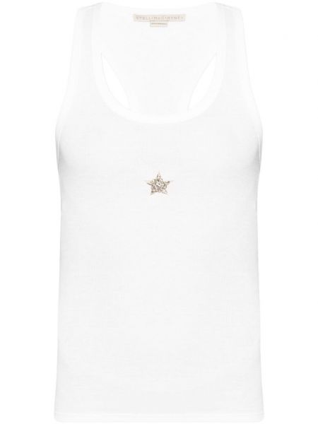 Stern lyocell top Stella Mccartney weiß