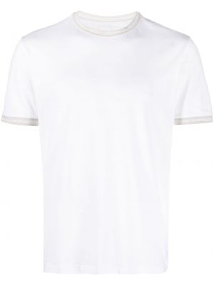 Pruhované tričko Eleventy bílé