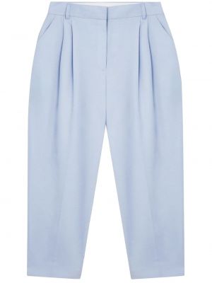Pantaloni plissettati con motivo a stelle Stella Mccartney blu