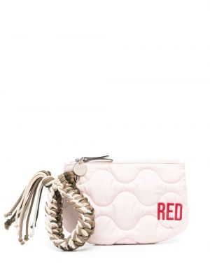 Bolso clutch con bordado acolchada Red(v) rojo