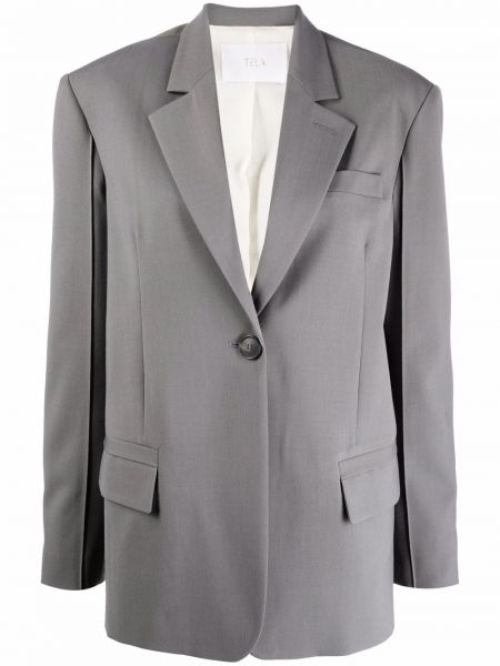 Blazer con botones Tela gris