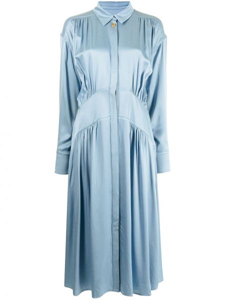 Kleid mit kragen Rejina Pyo blau