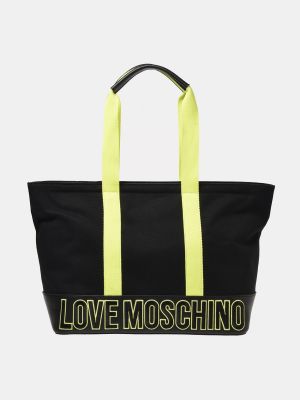 Bolso shopper con cremallera Love Moschino negro