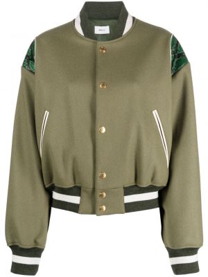 Bomber jakna s kačjim vzorcem Bally zelena