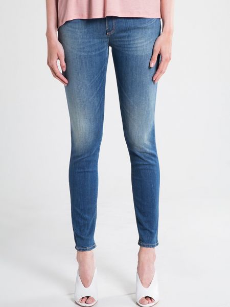 Jeansy skinny Armani Jeans niebieskie