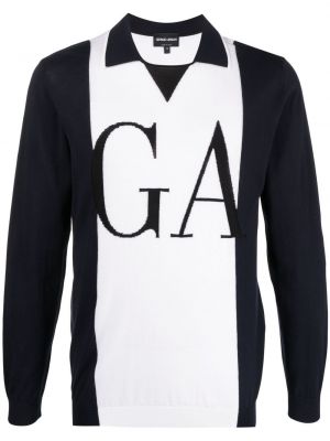 Camiseta con estampado Giorgio Armani azul