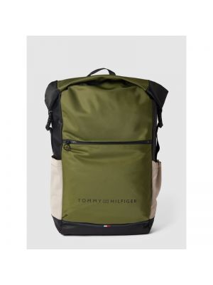 Plecak z nadrukiem z logo model ‘ROLLTO’ Tommy Hilfiger - Khaki