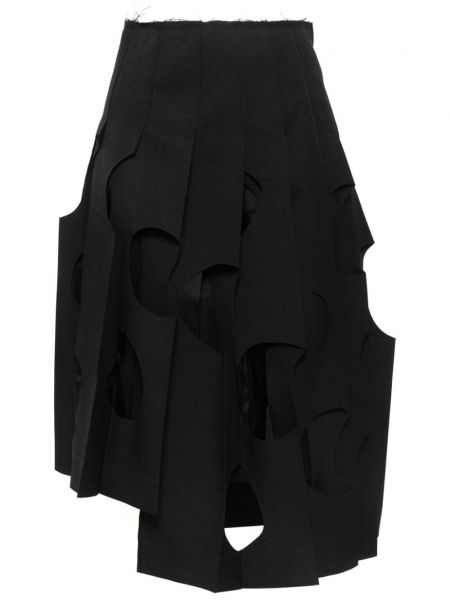 Plisirana suknja Comme Des Garçons crna