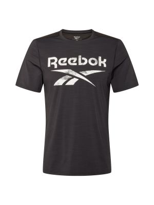 Αθλητική μπλούζα Reebok μαύρο
