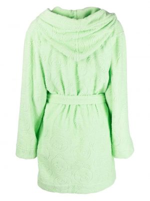 Kokvilnas kleita Moschino zaļš