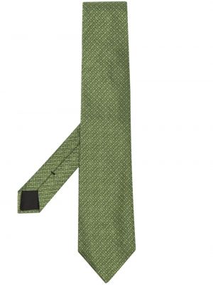 Hedvábná kravata Givenchy zelená