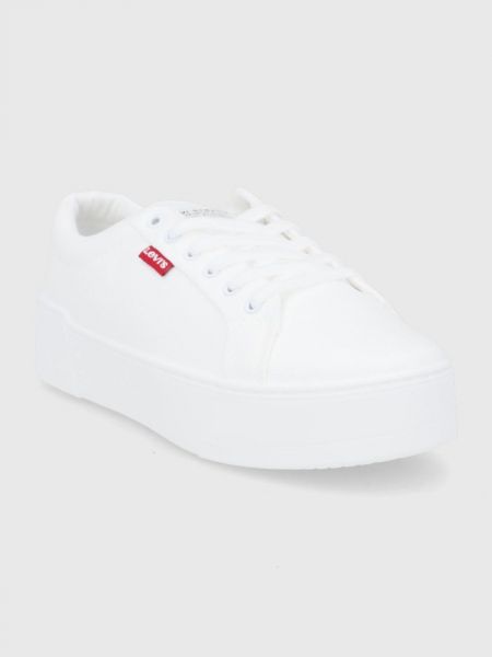 Sneakersy na platformie Levi's białe