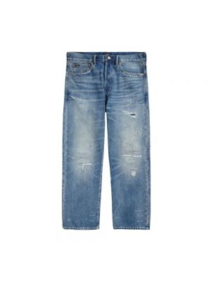 Niebieskie proste jeansy Ralph Lauren