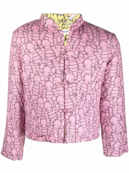 Oboustranná péřová bunda Comme Des Garçons Shirt růžová