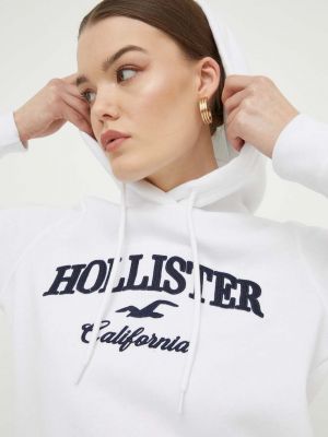 Bluză cu glugă Hollister Co. alb