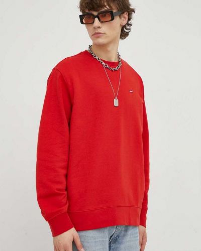 Bluza bawełniana Levi's czerwona