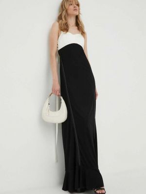 Černé dlouhé šaty Victoria Beckham