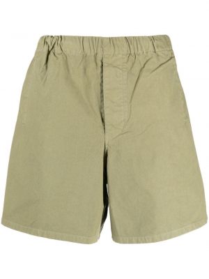Bombažne bermuda kratke hlače Barbour zelena