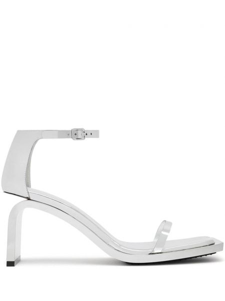 Riemchensandalen Courreges silber