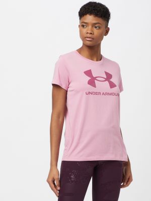 T-shirt de sport Under Armour rose