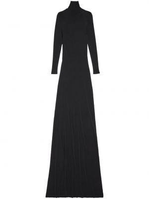 Džerzej večerné šaty Balenciaga čierna