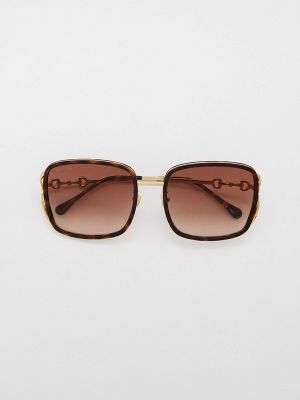 Солнцезащитные очки Gucci, коричневый