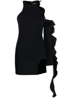 Asymetrické mini šaty David Koma černé