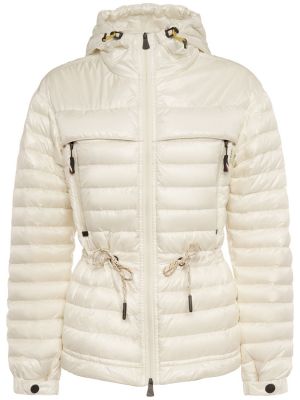 Péřová bunda z nylonu Moncler Grenoble bílá
