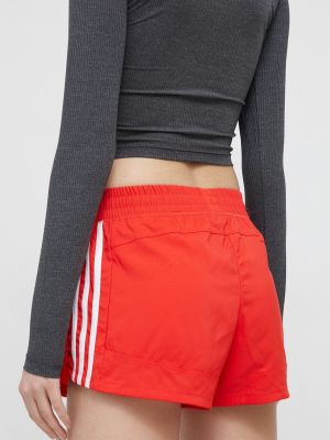 Sportske kratke hlače visoki struk Adidas Performance crvena