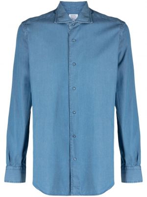 Bavlnená košeľa Mazzarelli modrá