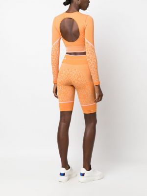 Crop top Adidas By Stella Mccartney oranžový