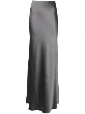 Saténové dlouhá sukně Blanca Vita šedé