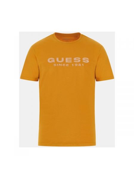 Tričko s krátkými rukávy Guess oranžové