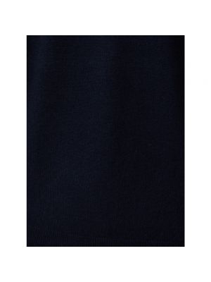 Jersey de lana de tela jersey de cuello redondo Kangra azul