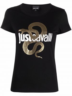 Tričko Just Cavalli, černá