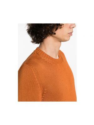 Sweter bawełniany Tagliatore pomarańczowy