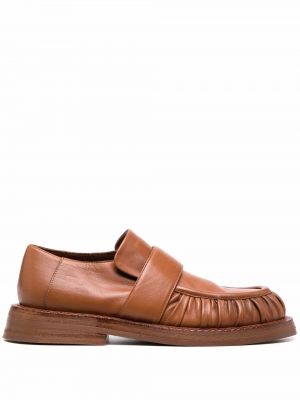 Skinn loafers Marsell brun