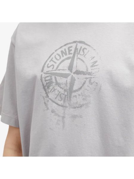 Светоотражающая футболка с принтом Stone Island