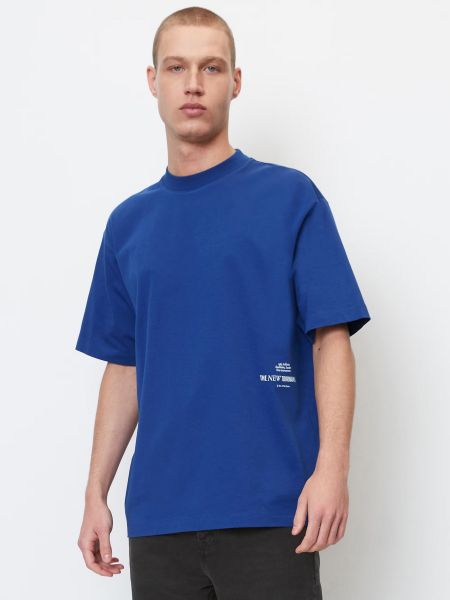 Хлопковая футболка Marc O'polo Denim синяя