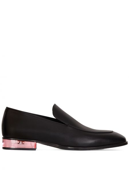 Pantofi loafer cu toc transparente Giuseppe Zanotti negru