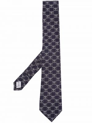 Corbata con estampado Moschino azul