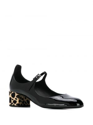 Calzado con tacón con estampado leopardo Giuseppe Zanotti negro