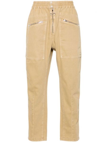 Bavlněné kalhoty Marant khaki