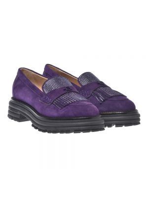 Loafers de ante Baldinini violeta