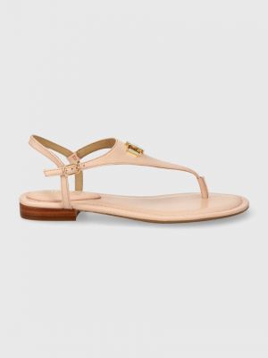 Kožne sandale Lauren Ralph Lauren ružičasta