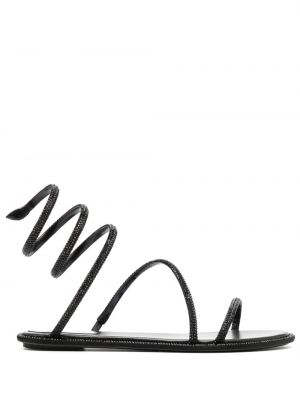 Kožne sandale Rene Caovilla crna